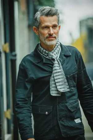&SONS Ansel Grey Scarf Best