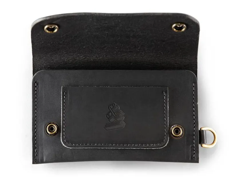 &SONS Black Leather Wallet Fashion