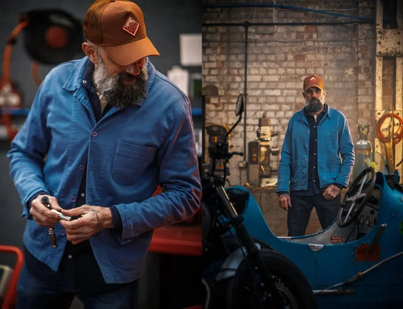&SONS Blue Bolt Chore Jacket Best