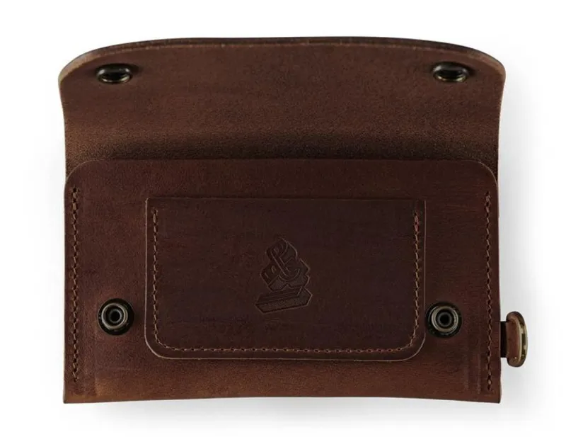 &SONS Brown Leather Wallet Discount