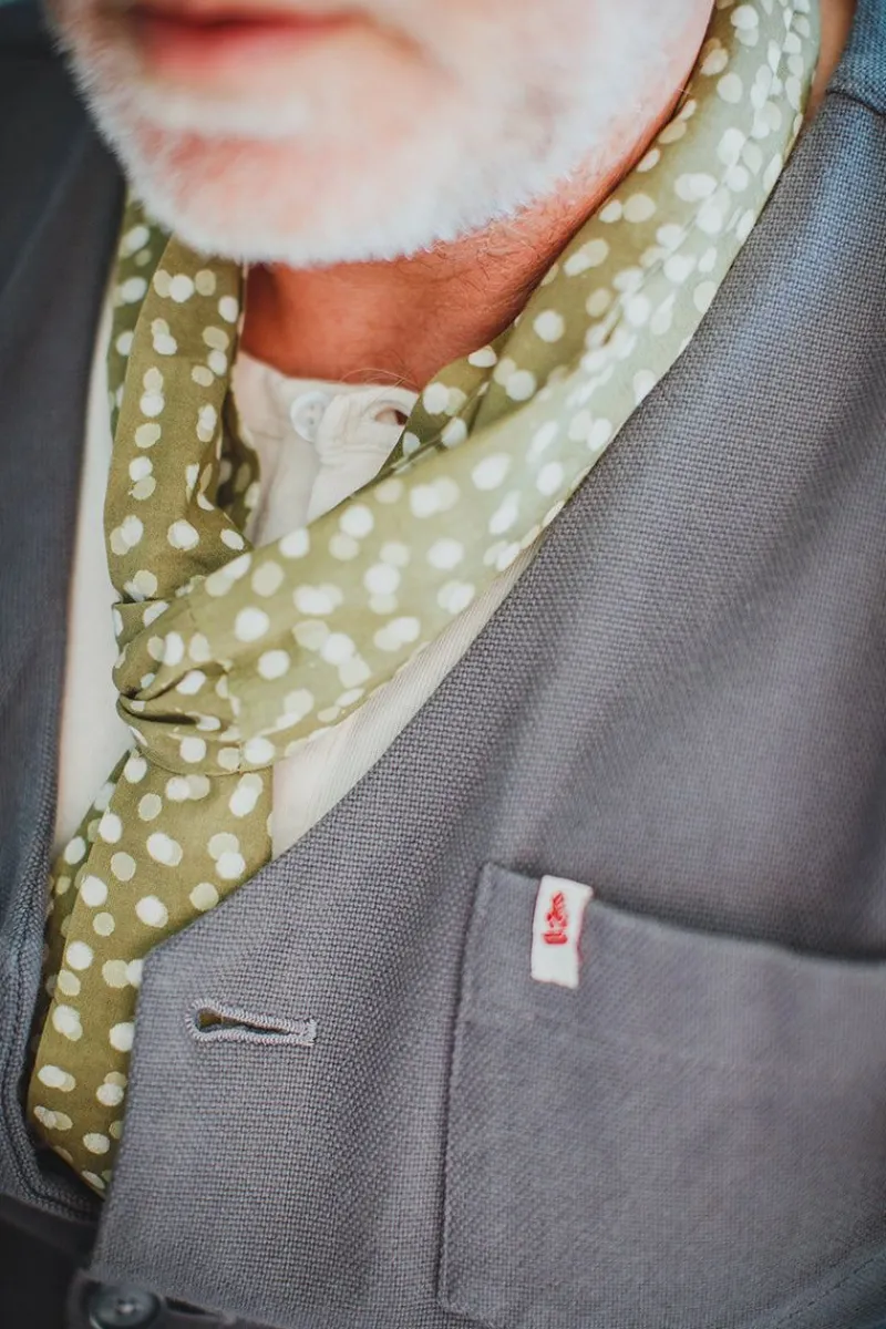 &SONS Green Dot Organic Japanese Scarf Best Sale