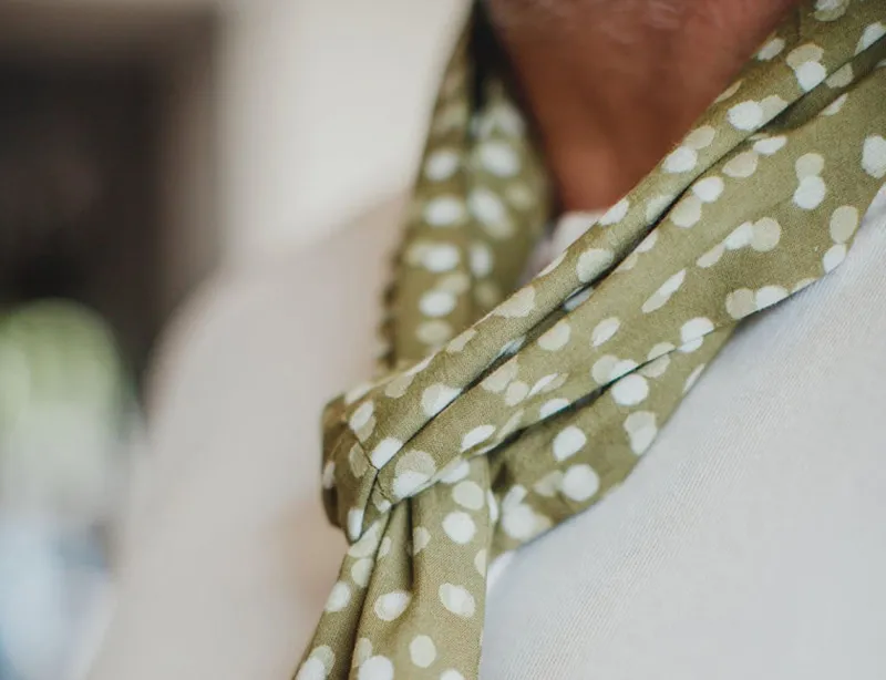 &SONS Green Dot Organic Japanese Scarf Best Sale
