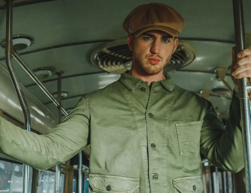 &SONS Jackson Traditional Baker Boy Hat - Tan Flash Sale