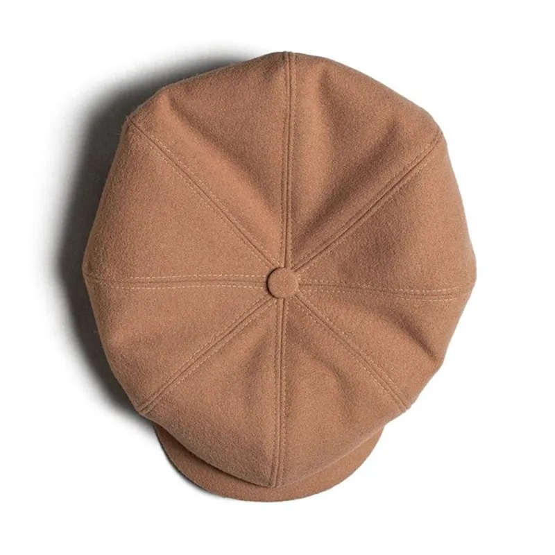 &SONS Jackson Traditional Baker Boy Hat - Tan Flash Sale