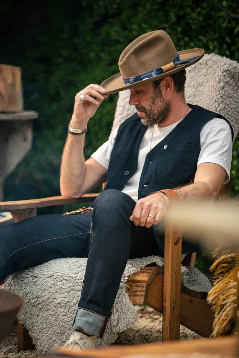&SONS Navy Lincoln Waistcoat / Vest Flash Sale