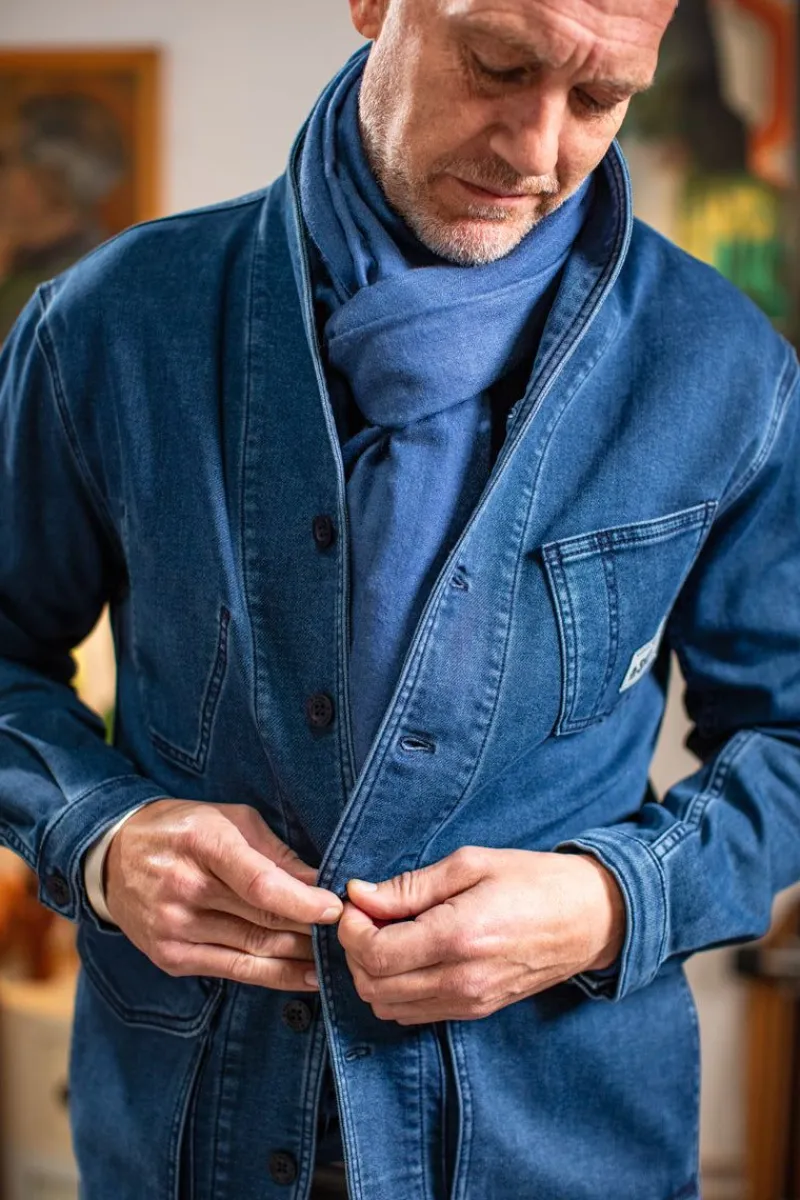 &SONS Outlaw Scarf Denim Blue Discount