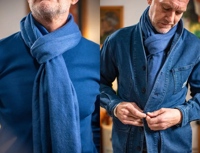 &SONS Outlaw Scarf Denim Blue Discount