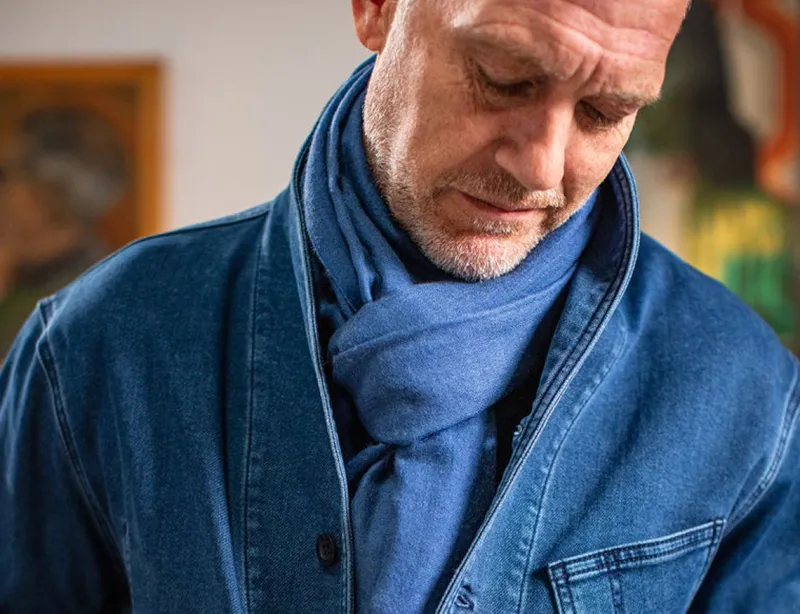 &SONS Outlaw Scarf Denim Blue Discount