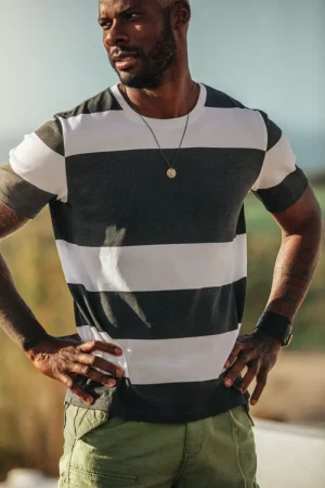 &SONS 75 T-Shirt Black Stripe Sale