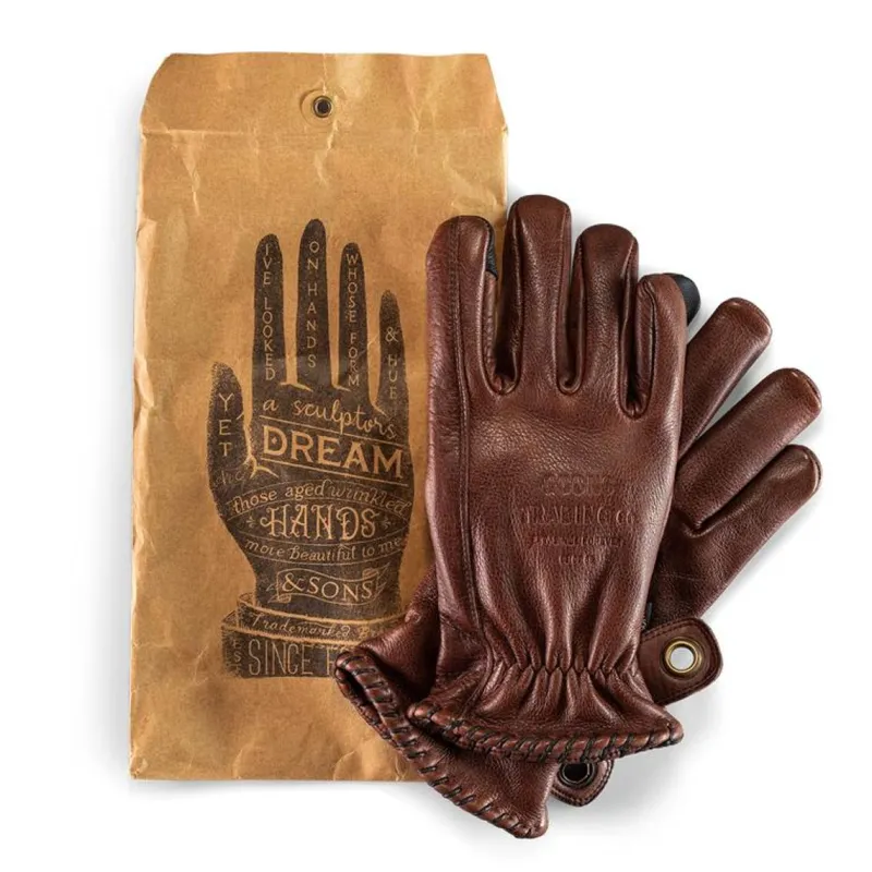 &SONS Adventure Gloves Oxblood Brown Store