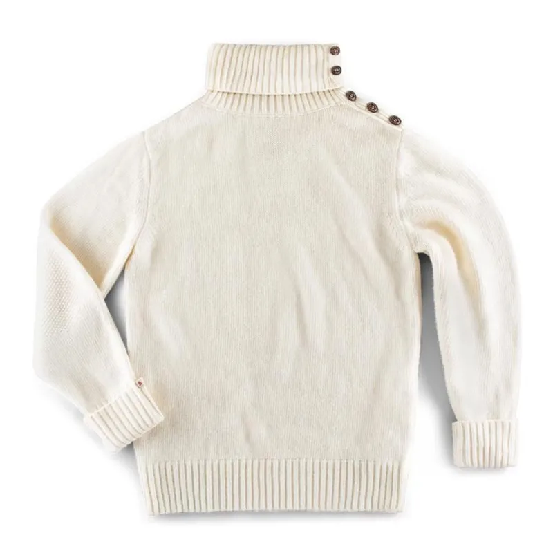 &SONS Ahab Submariner Rollneck Jumper Ecru Cheap