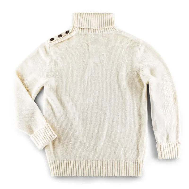 &SONS Ahab Submariner Rollneck Jumper Ecru Cheap