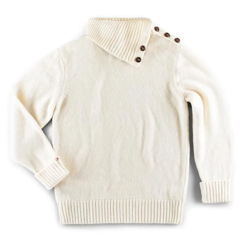 &SONS Ahab Submariner Rollneck Jumper Ecru Cheap