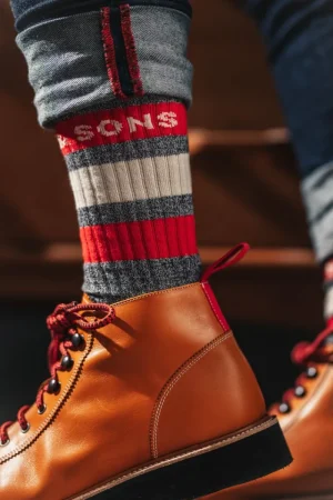 &SONS Baseline Socks Grey Shop