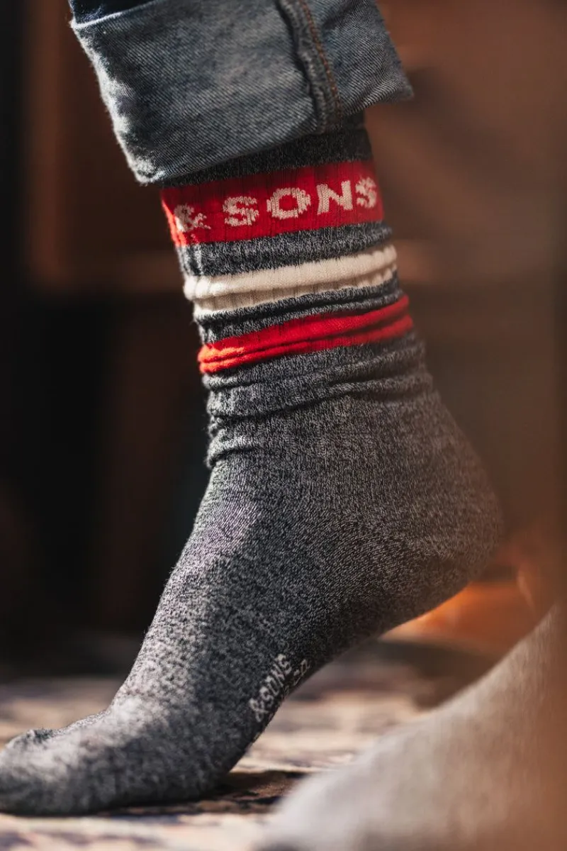 &SONS Baseline Socks Grey Shop
