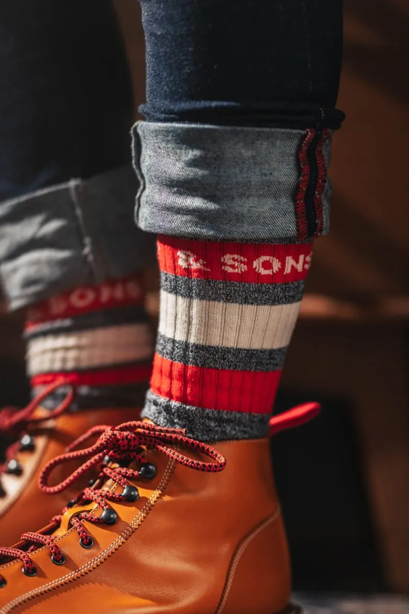 &SONS Baseline Socks Grey Shop