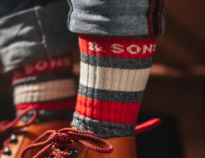 &SONS Baseline Socks Grey Shop