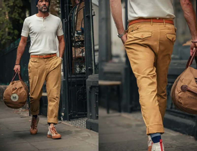 &SONS Beckett Trousers Tan Online