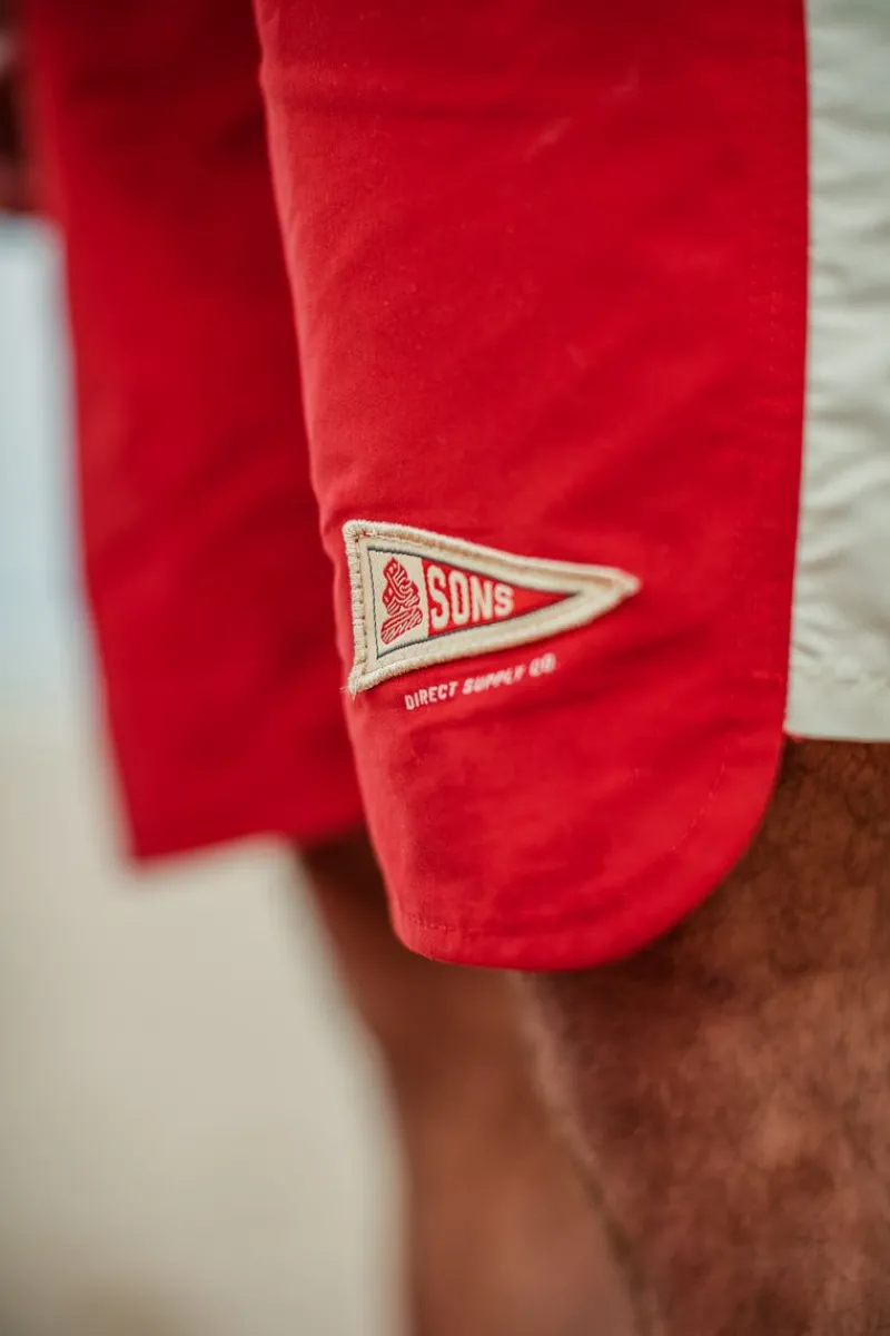 &SONS Bodhi Boardshorts Red Sale
