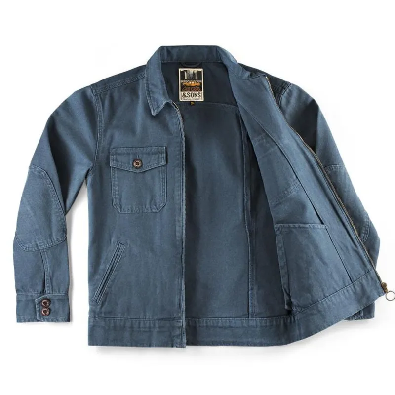 &SONS Cab Coat Churchill Blue Discount