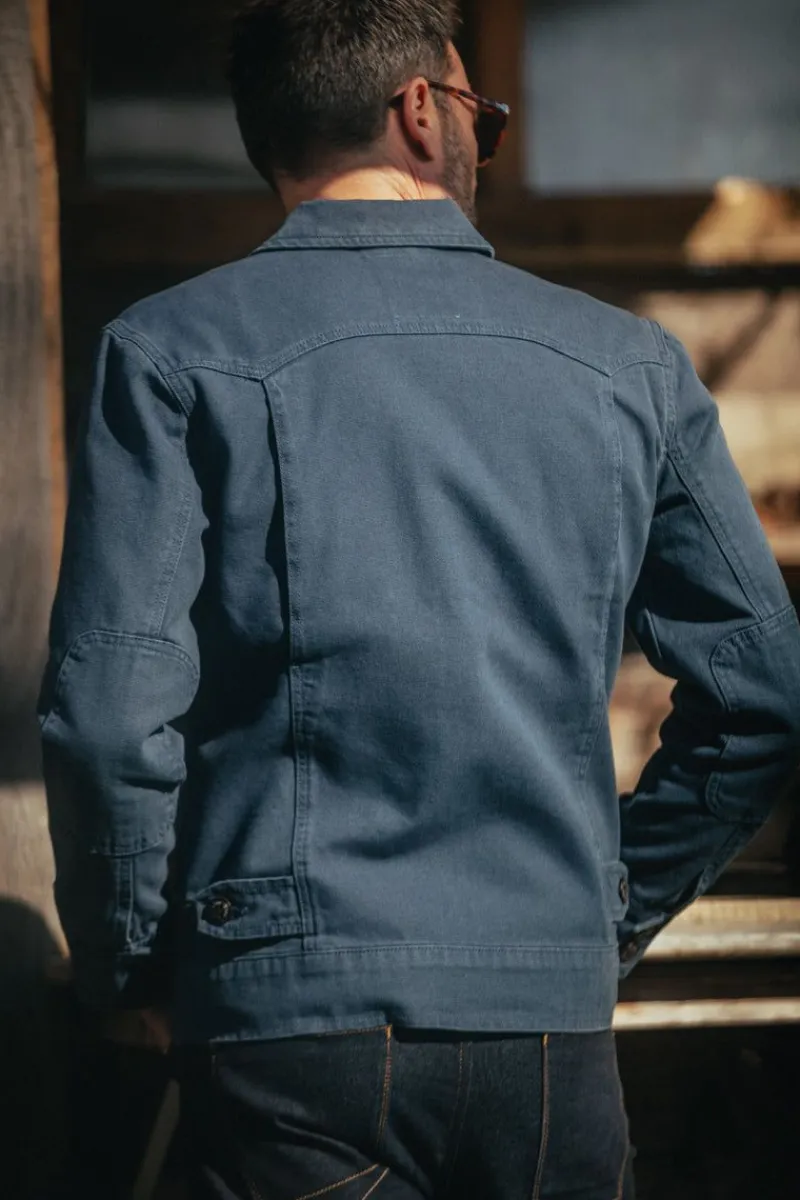 &SONS Cab Coat Churchill Blue Discount