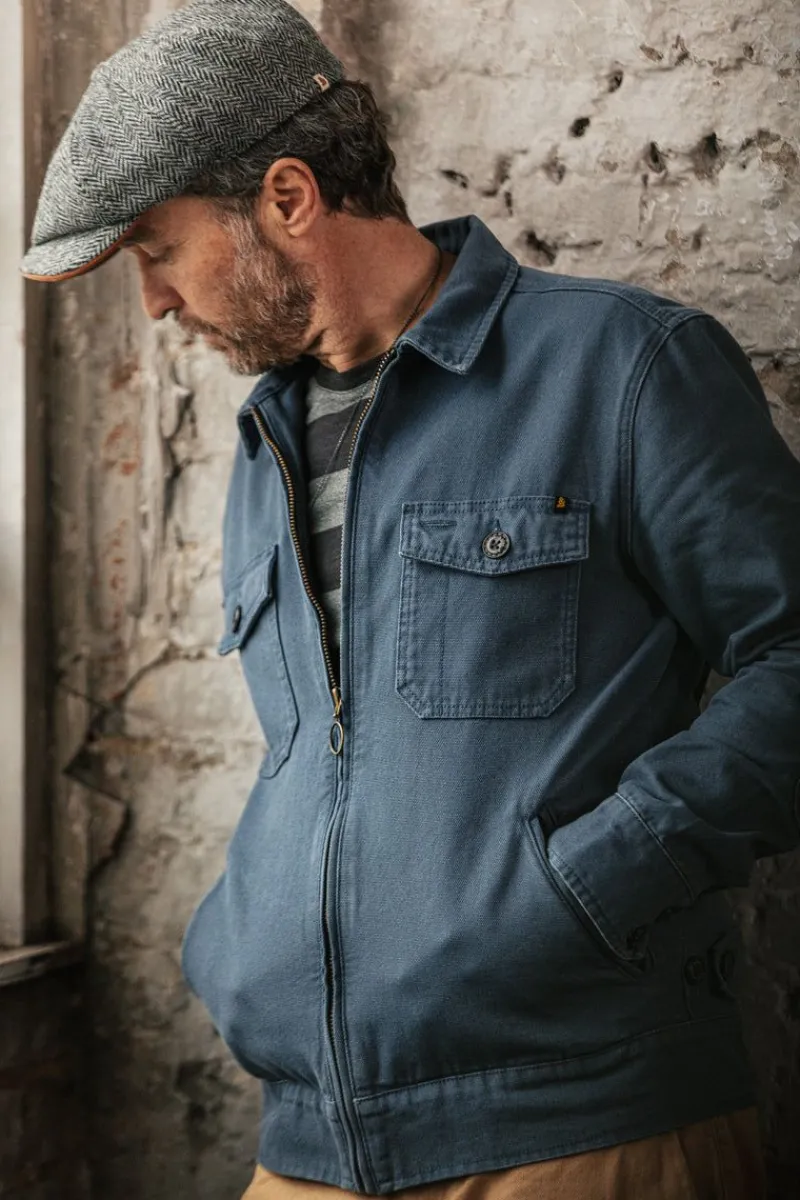 &SONS Cab Coat Churchill Blue Discount