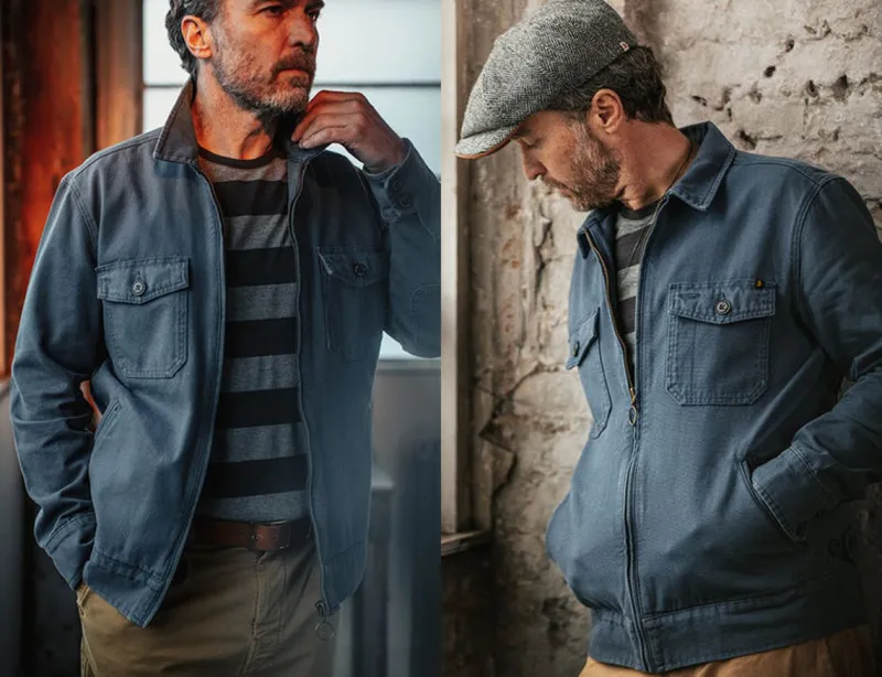 &SONS Cab Coat Churchill Blue Discount