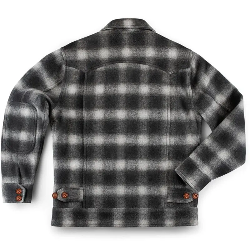 &SONS Cab Coat Grey Check New
