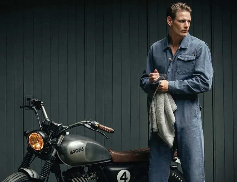 &SONS Churchill Coveralls Dark Denim Online
