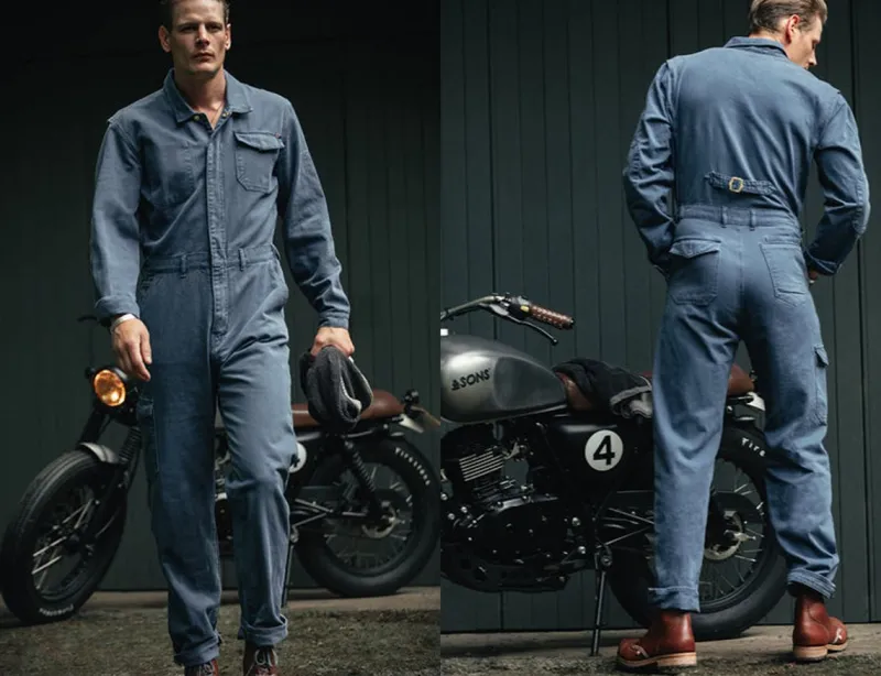 &SONS Churchill Coveralls Dark Denim Online