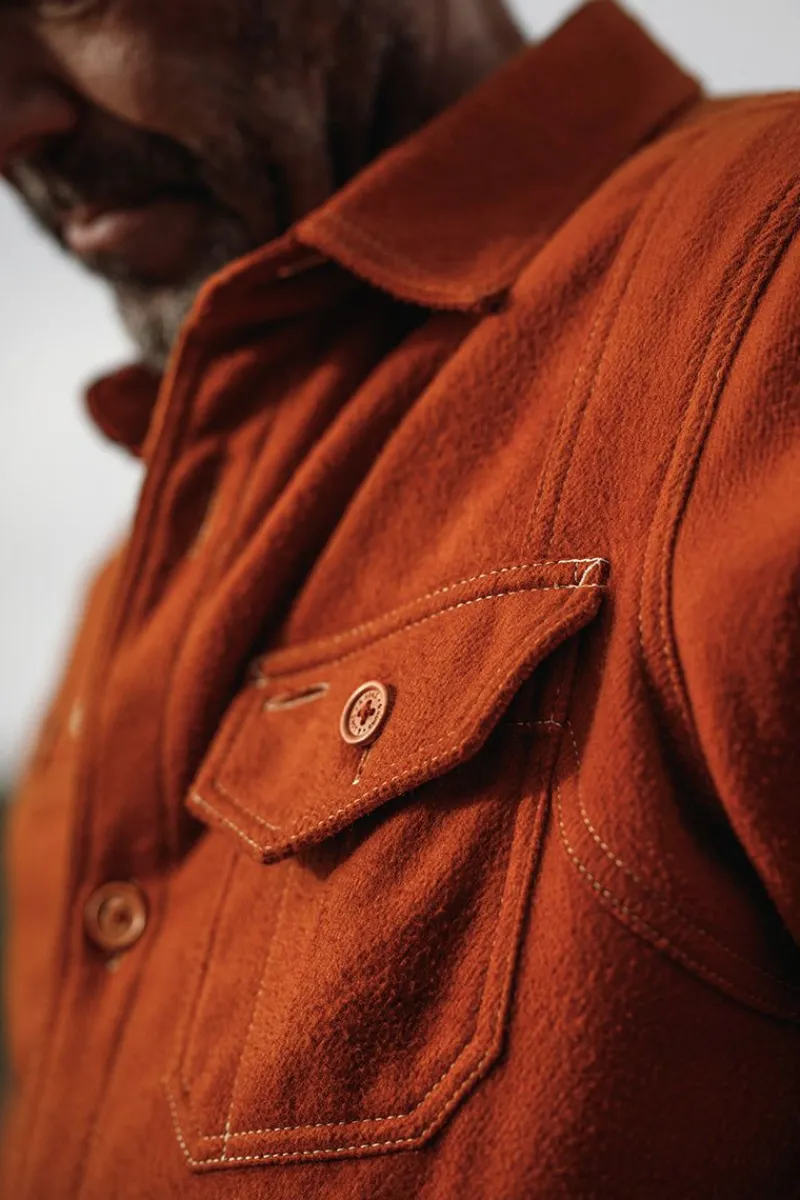 &SONS Cloud Shirt Rust Hot
