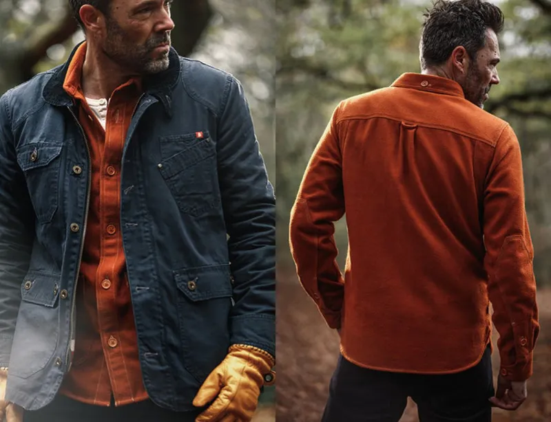 &SONS Cloud Shirt Rust Hot