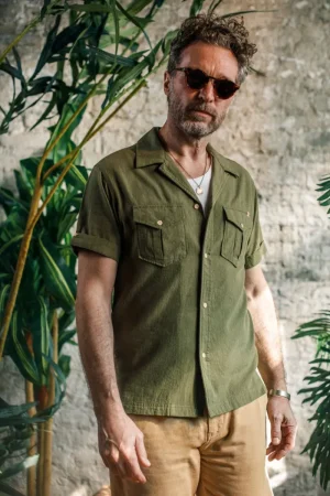 &SONS Coast Shirt Army Green Store