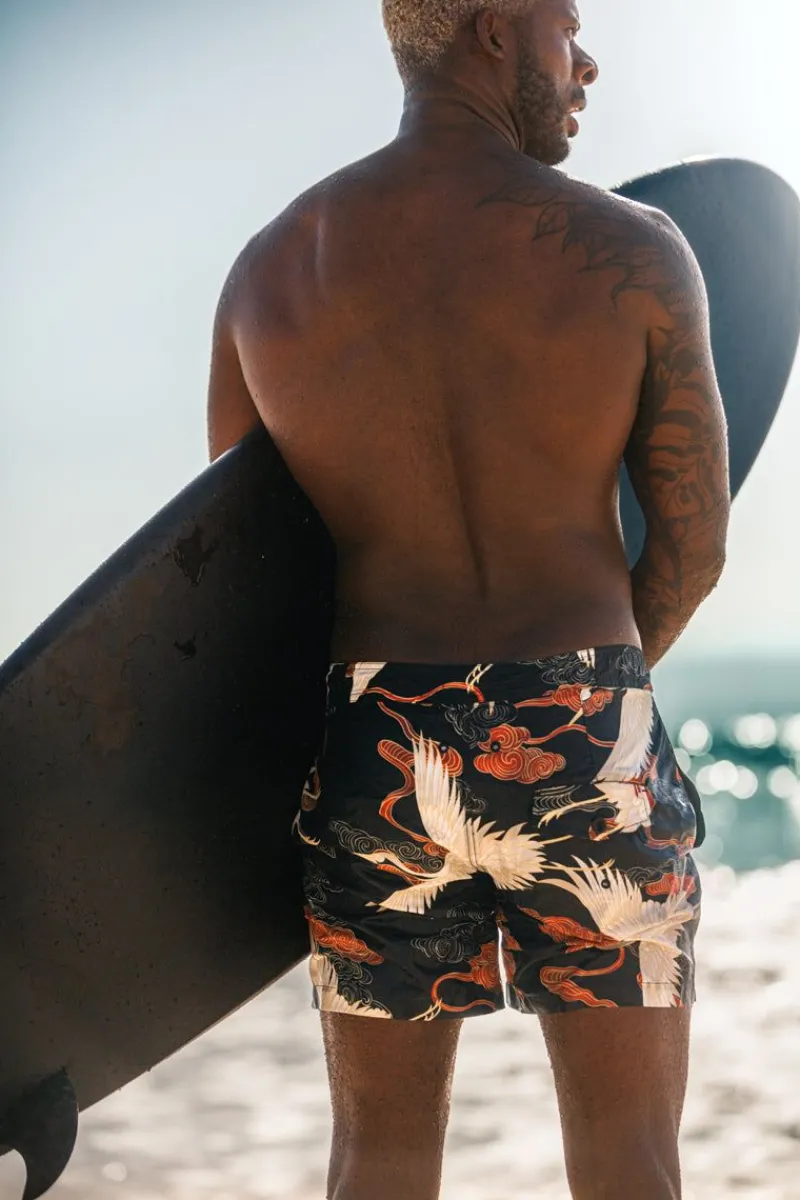 &SONS Crown Swim Shorts Black Discount
