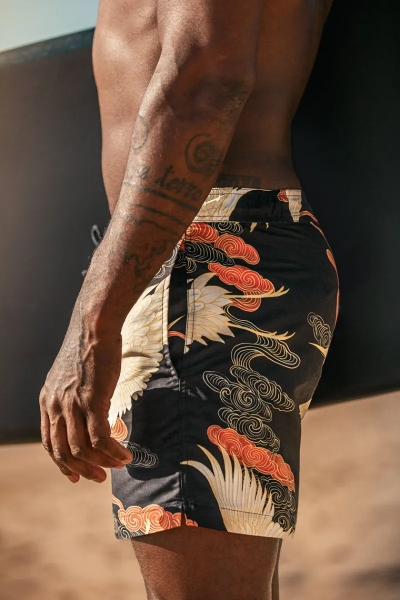 &SONS Crown Swim Shorts Black Discount