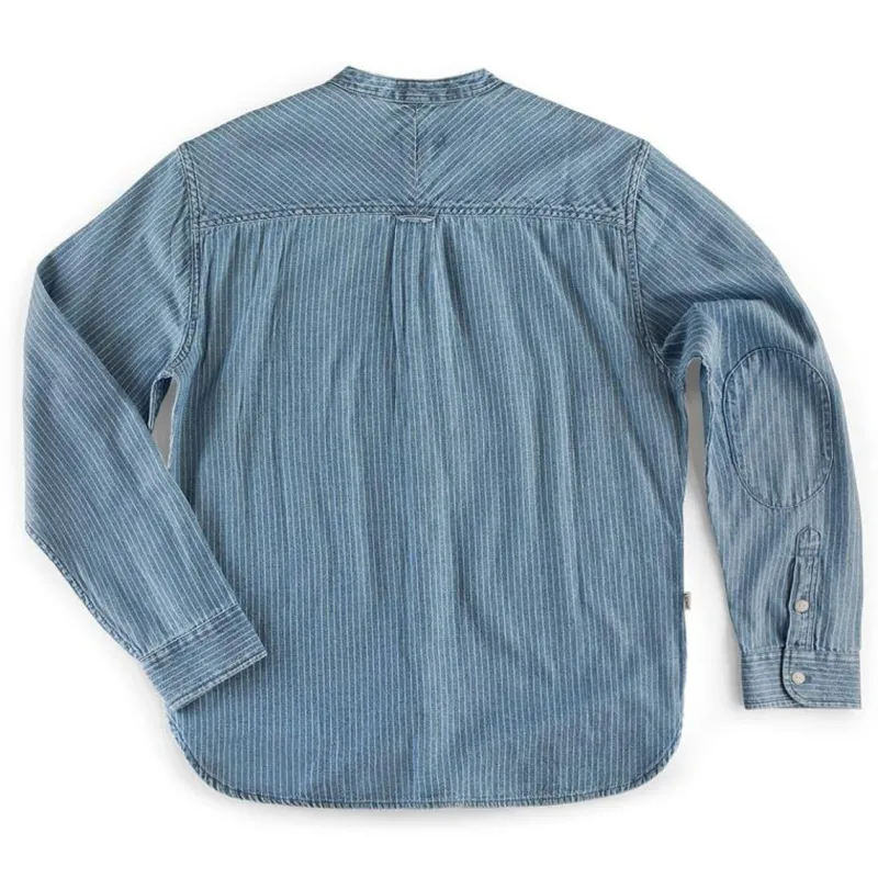 &SONS Emerson Shirt Indigo Stripe New