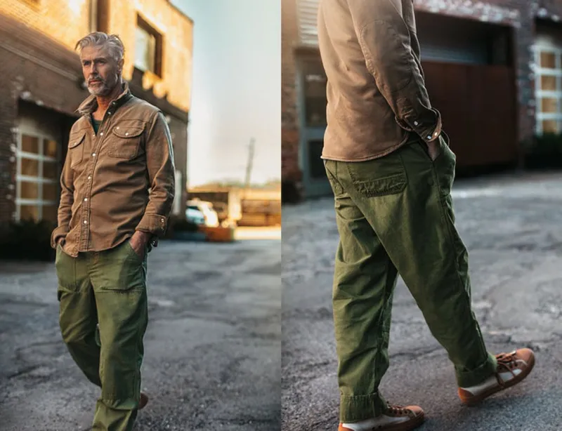 &SONS Fatigue Pant Army Green Clearance