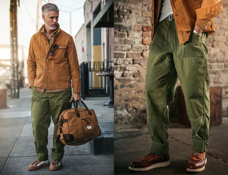 &SONS Fatigue Pant Army Green Clearance