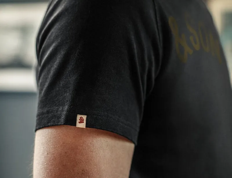 &SONS Original Old Yellow Logo T-Shirt Black Flash Sale