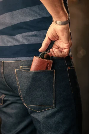 &SONS Pouch Glasses Case Brown Discount