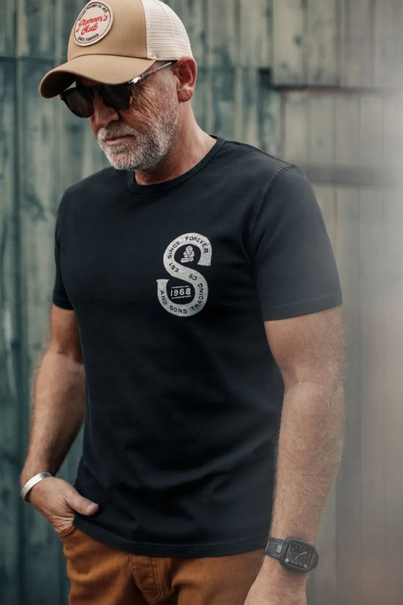 &SONS Sigma T-Shirt Black Cheap