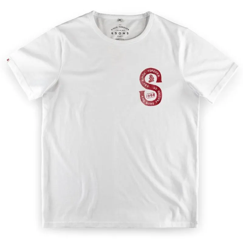 &SONS Sigma T-Shirt White Flash Sale