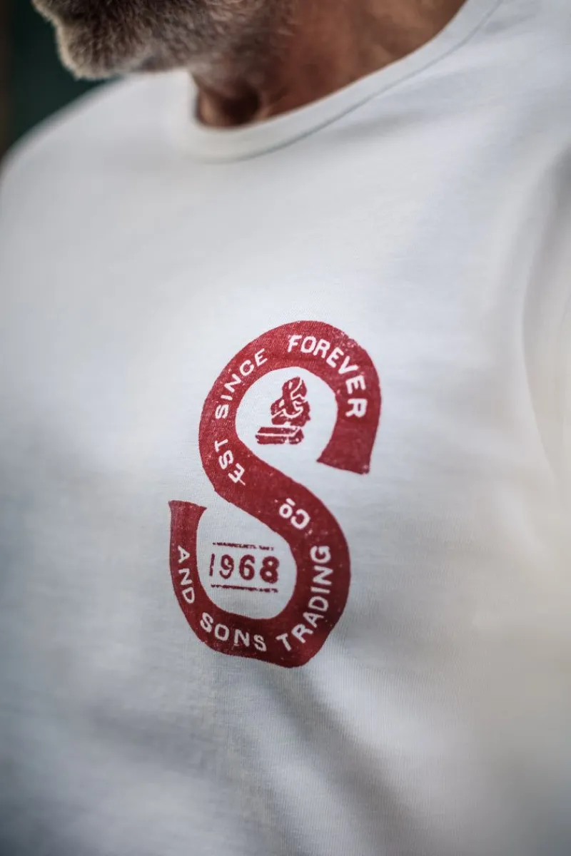 &SONS Sigma T-Shirt White Flash Sale