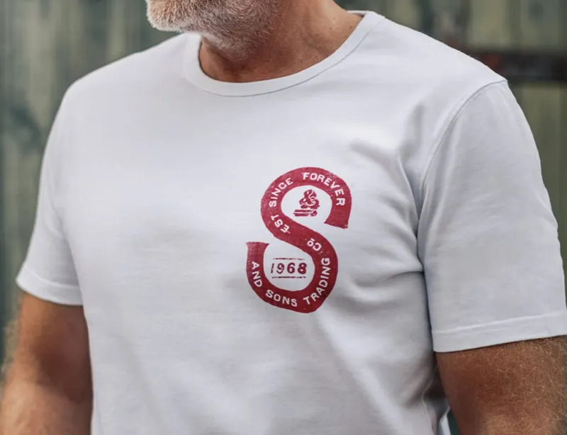 &SONS Sigma T-Shirt White Flash Sale