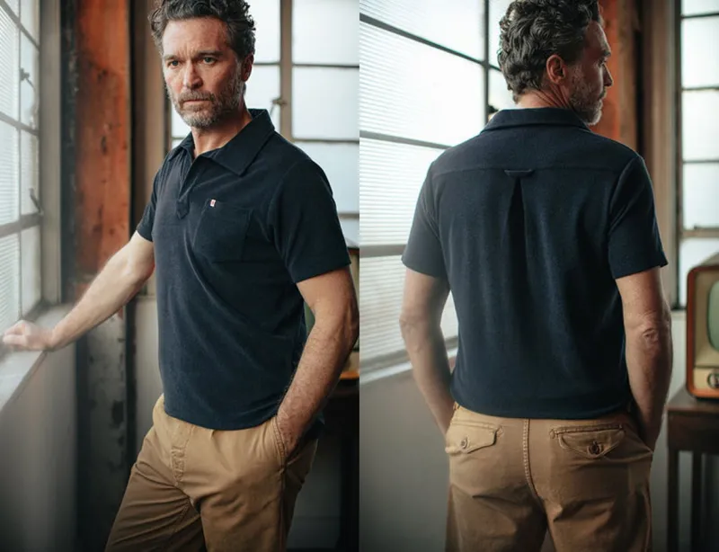 &SONS Solar Polo Navy Best Sale