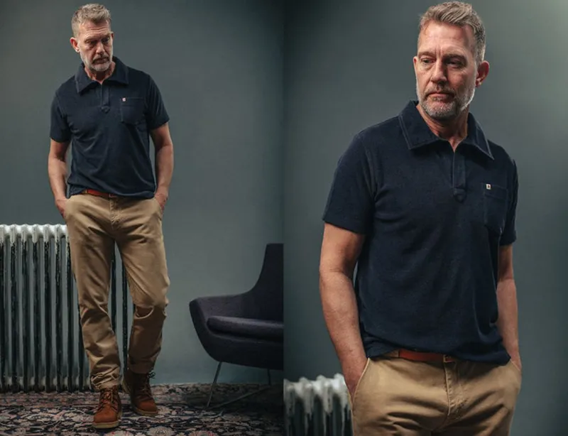 &SONS Solar Polo Navy Best Sale