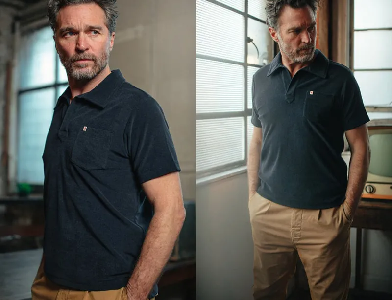 &SONS Solar Polo Navy Best Sale