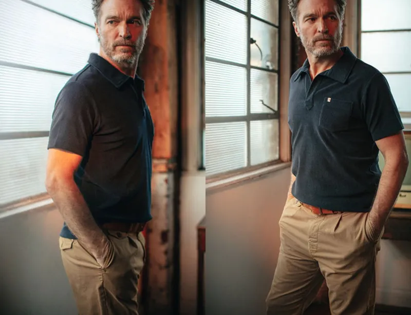 &SONS Solar Polo Navy Best Sale