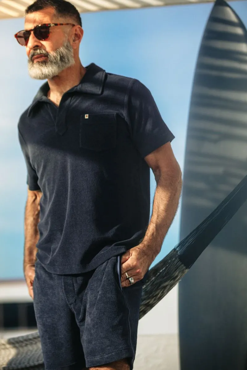&SONS Solar Polo Navy Best Sale