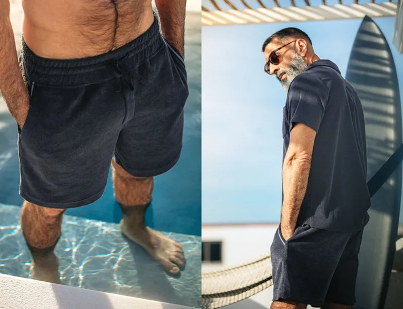 &SONS Solar Shorts Navy Discount
